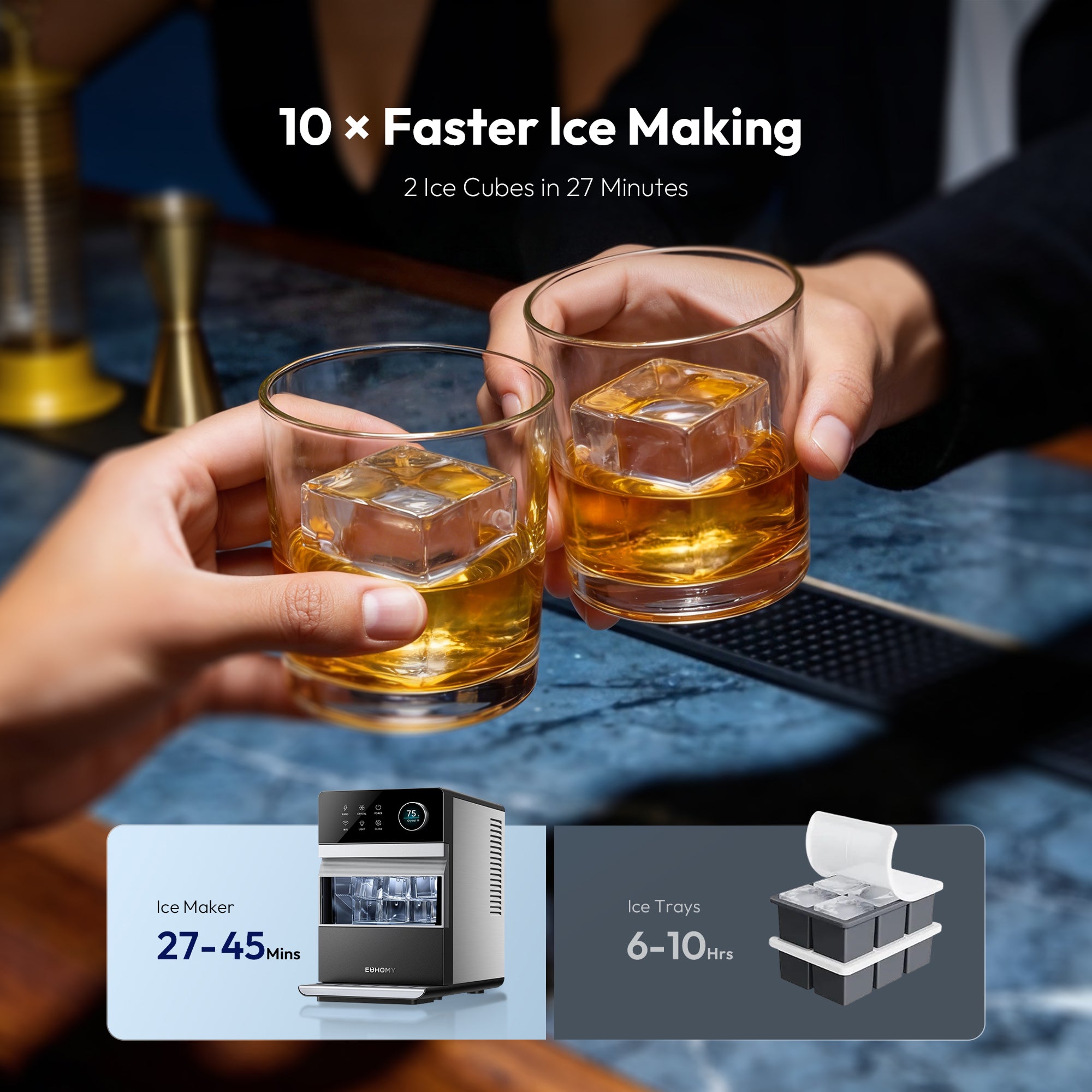 Rock Plus Square Ice Maker