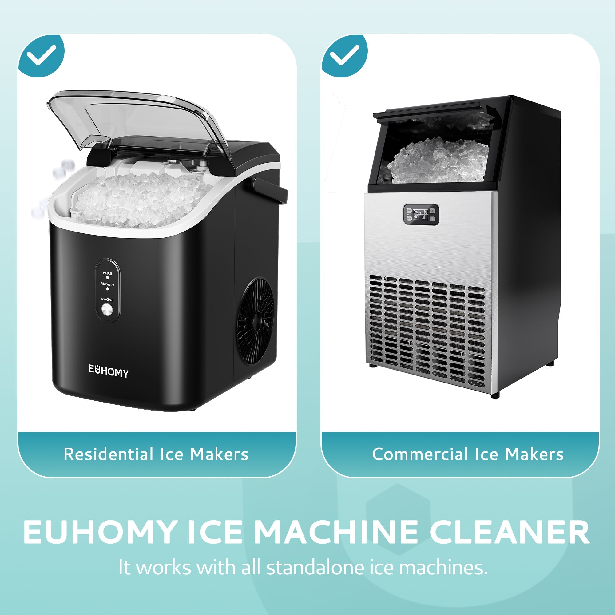 Ice Maker Cleaner 16/32 Fl Oz Safe and Odor Free Mecila