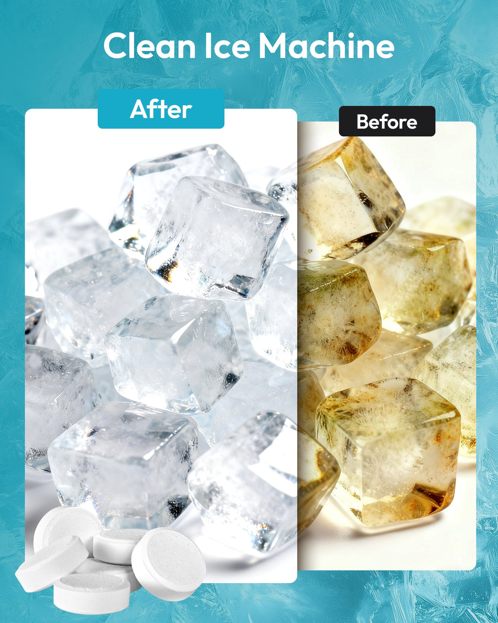 Ice Maker Cleaner 24 Clean Tablets