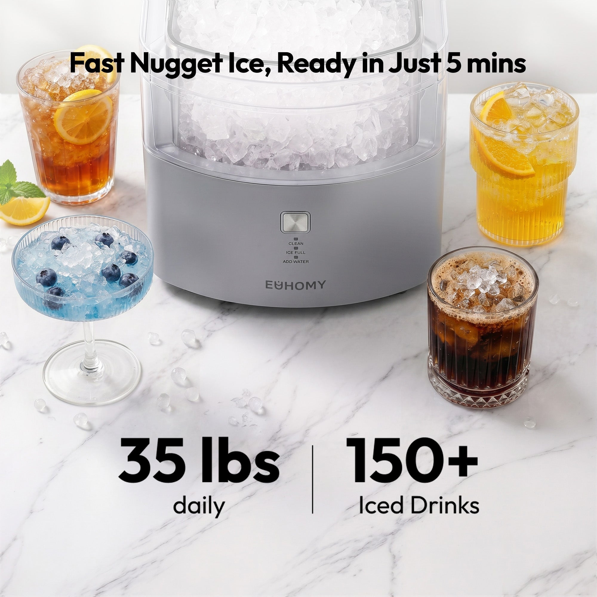 Nugget Ice Maker Mecila Pearl L1 Max