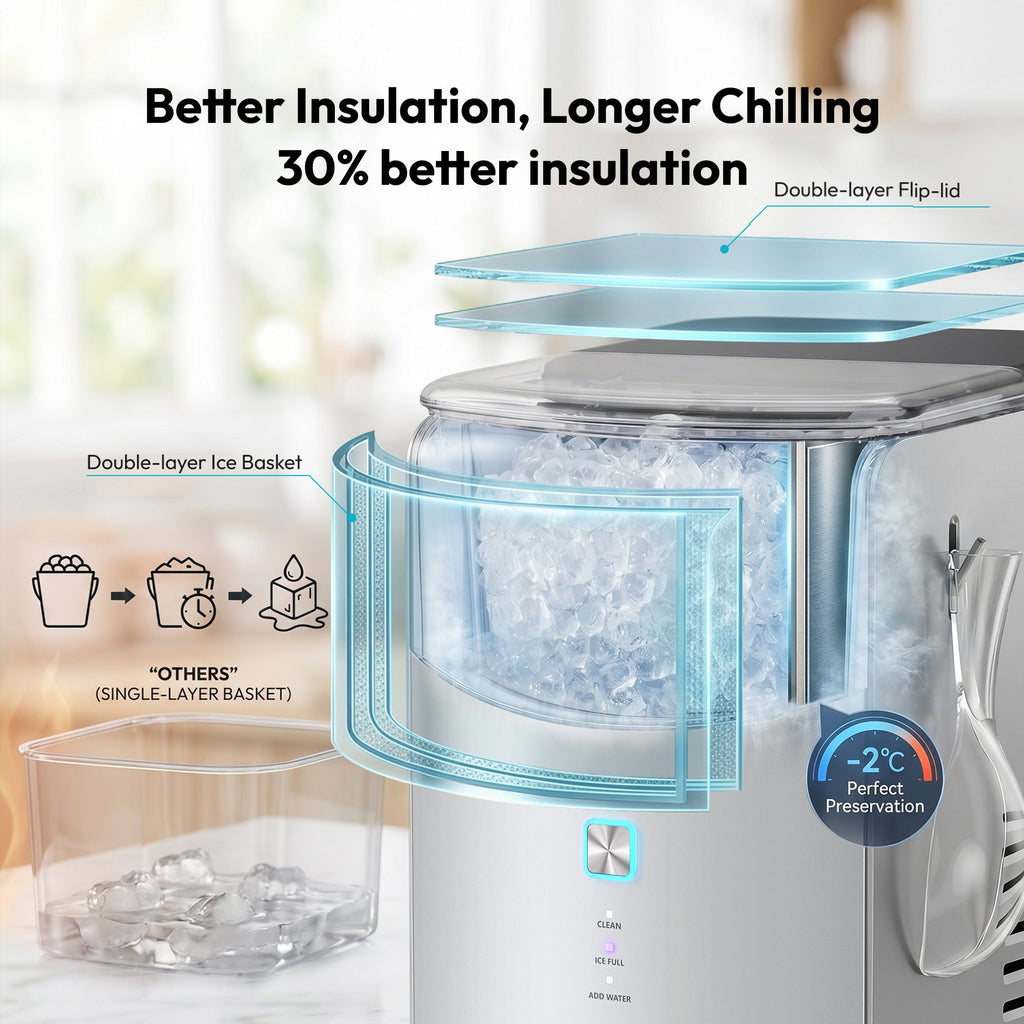 Nugget Ice Maker Mecila Pearl L1 Max