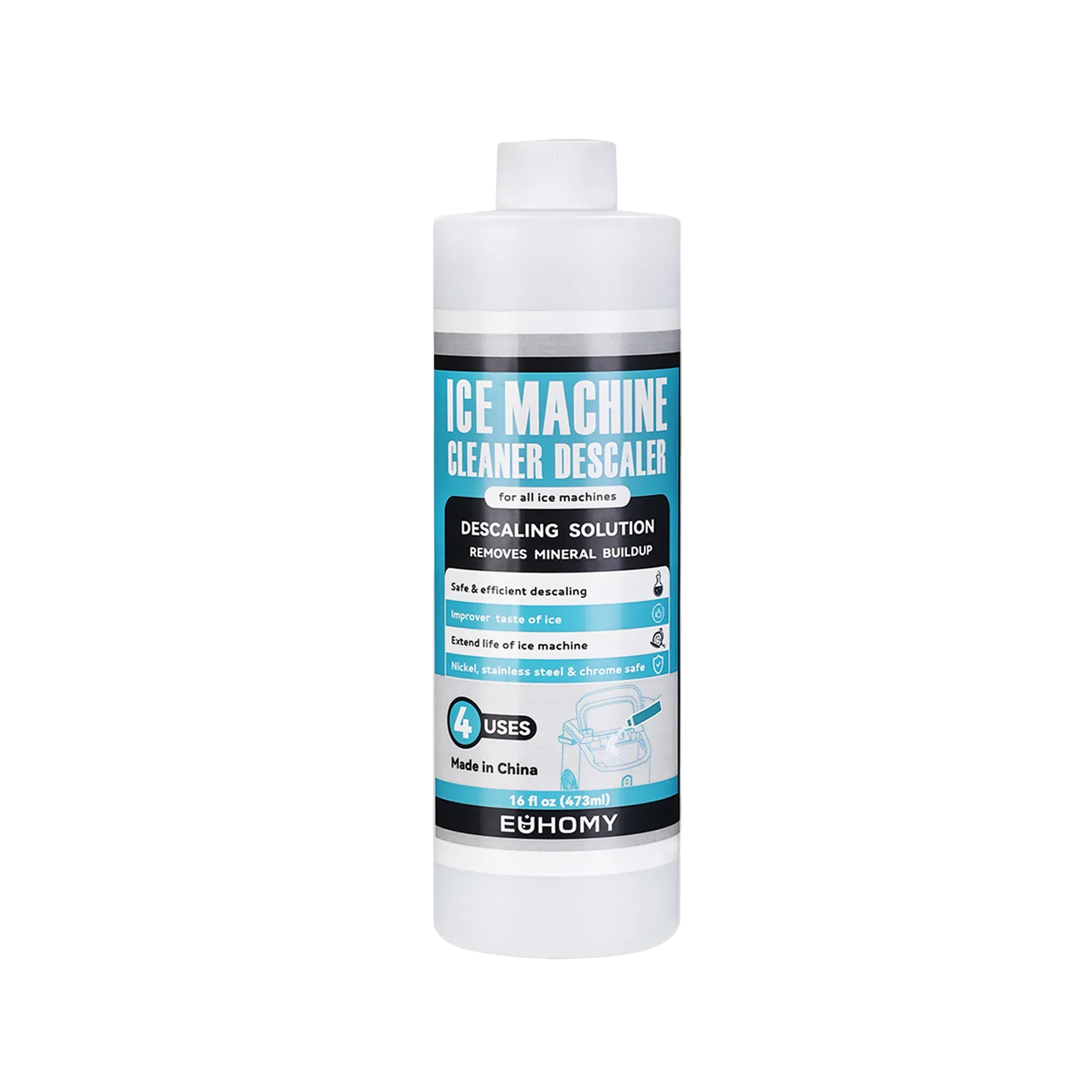 Ice Maker Cleaner 16/32 Fl Oz Safe and Odor Free Mecila