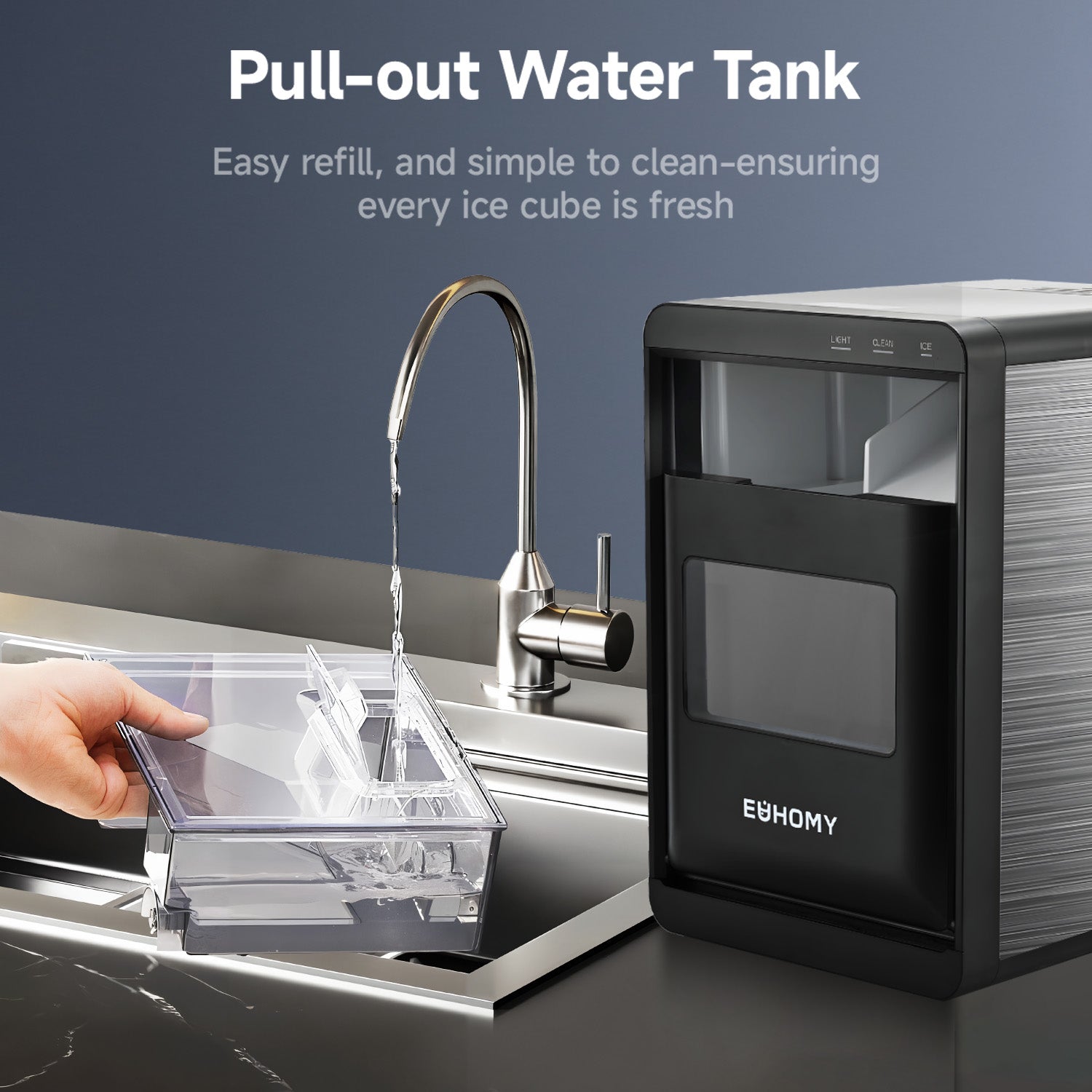 Nugget Ice Maker Pearl L1 Plus by Mecila