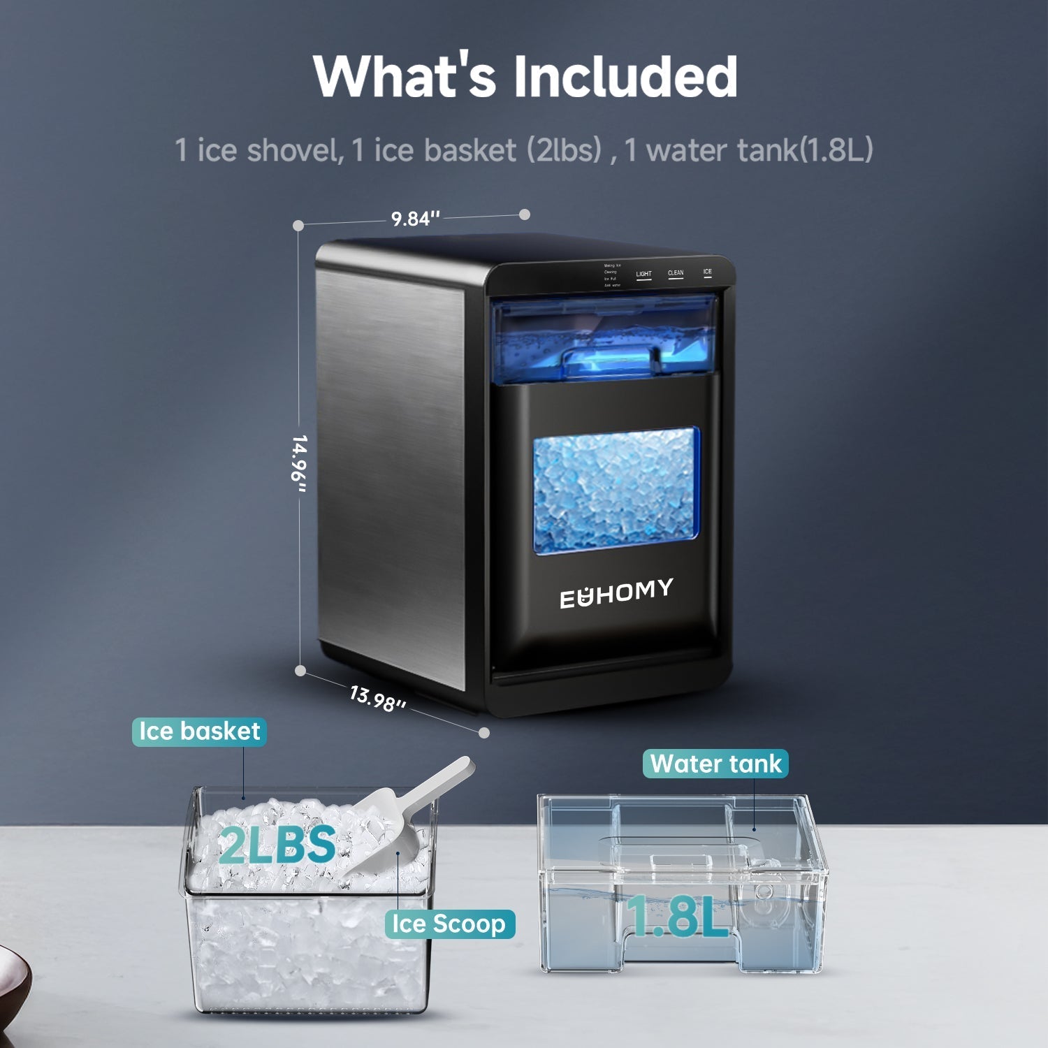 Nugget Ice Maker Pearl L1 Plus by Mecila