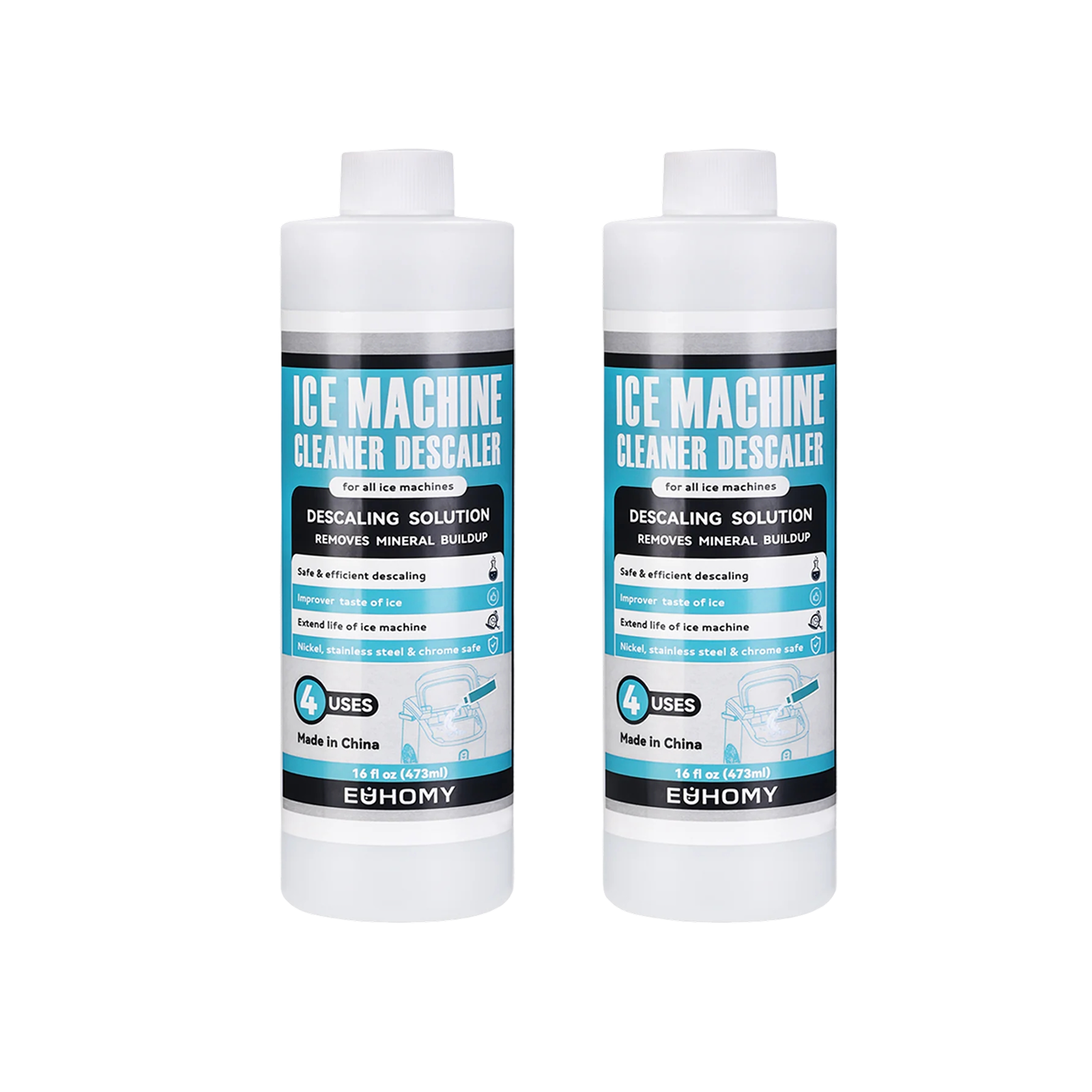 Ice Maker Cleaner 16/32 Fl Oz Safe and Odor Free Mecila