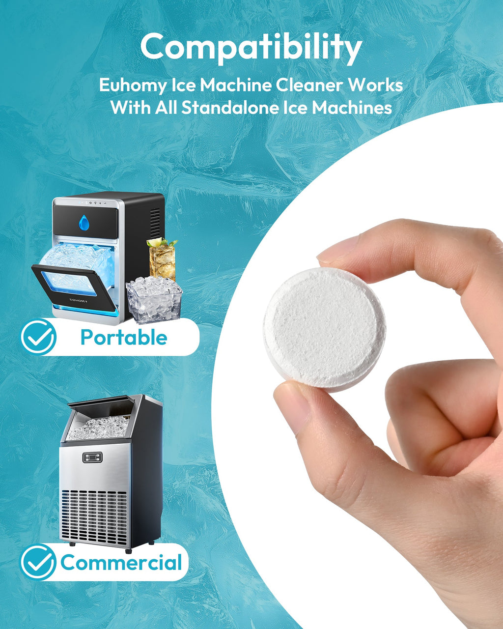 Ice Maker Cleaner 24 Clean Tablets