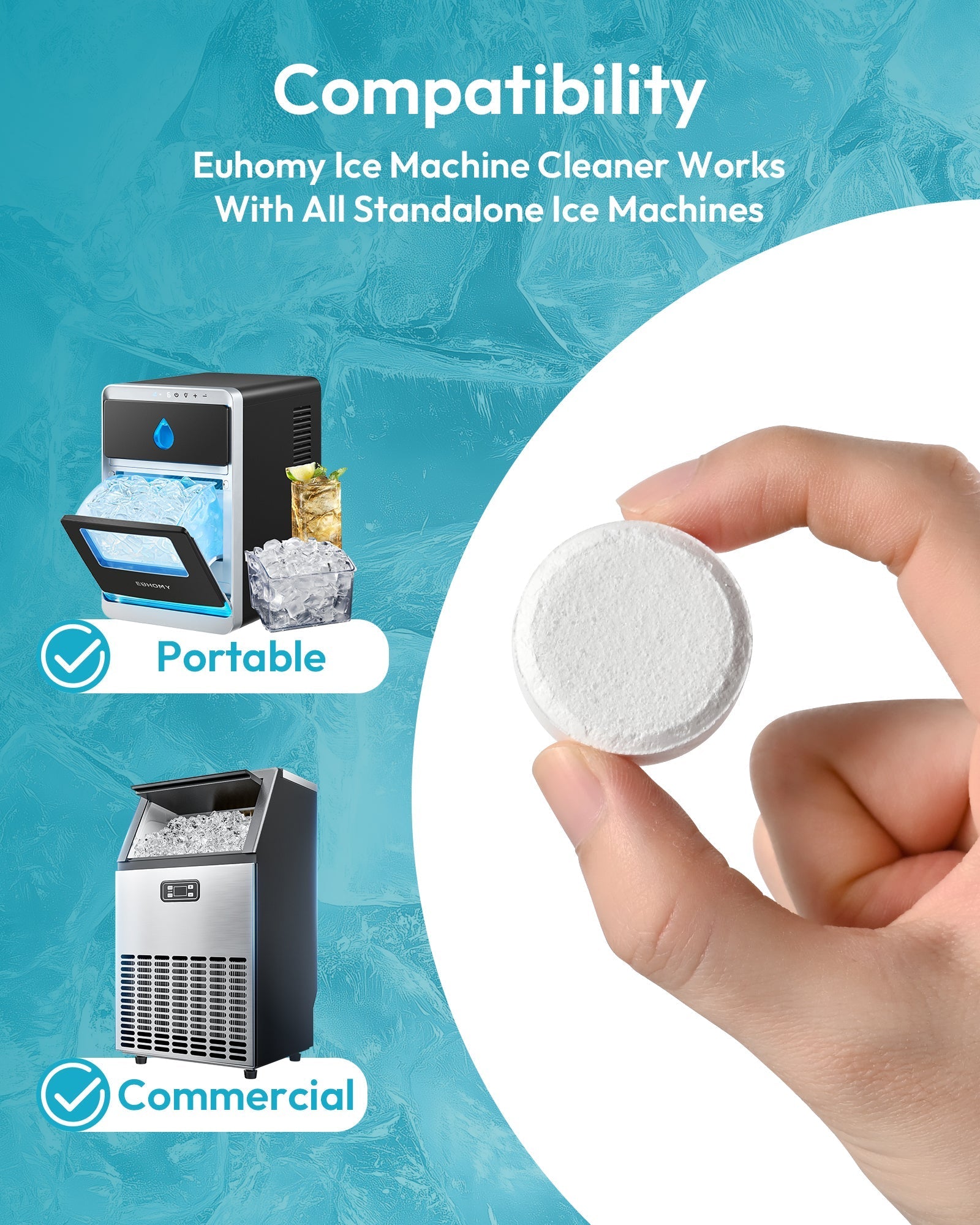 Ice Maker Cleaner 24 Clean Tablets