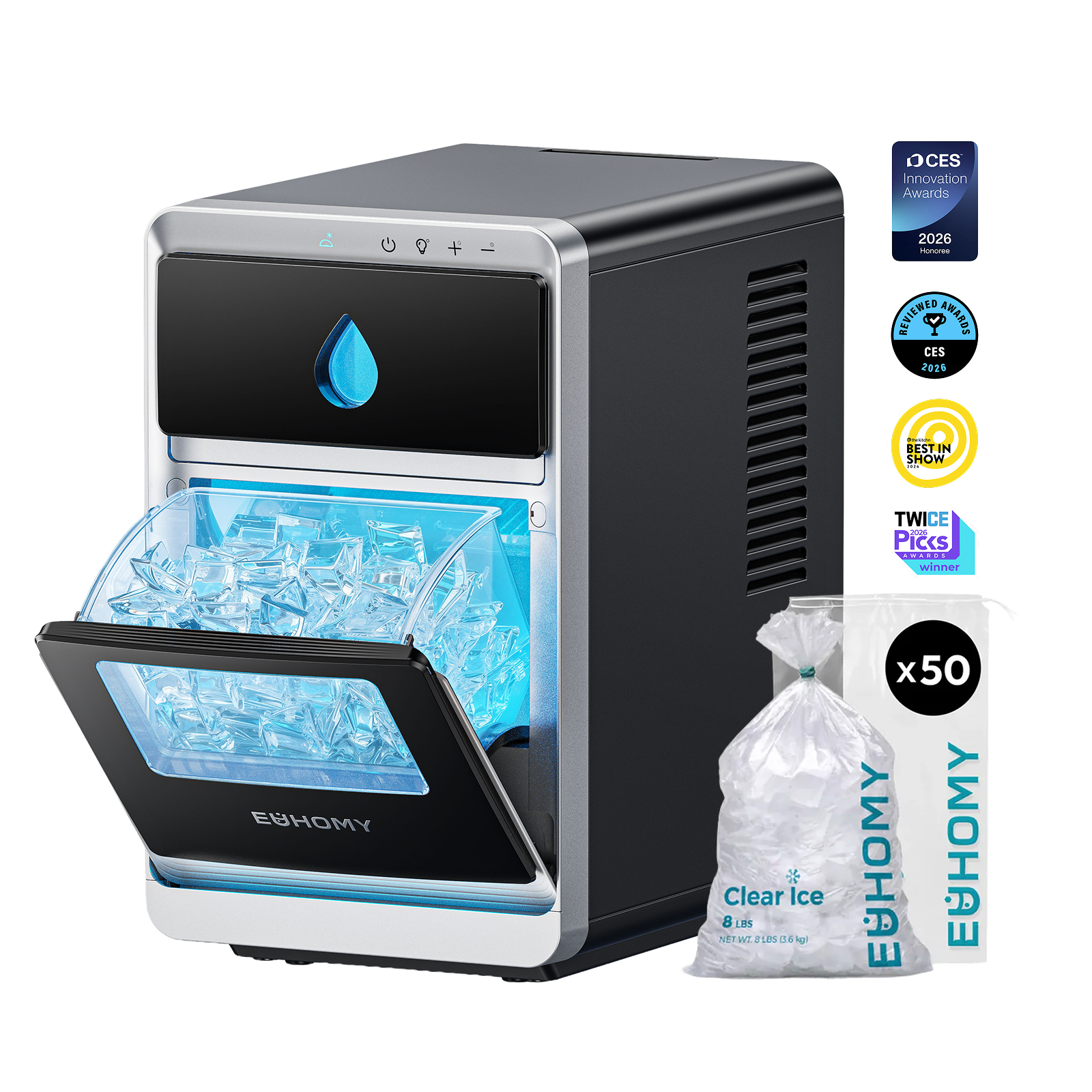 Crescent Ice Maker Luna Series by Mecila