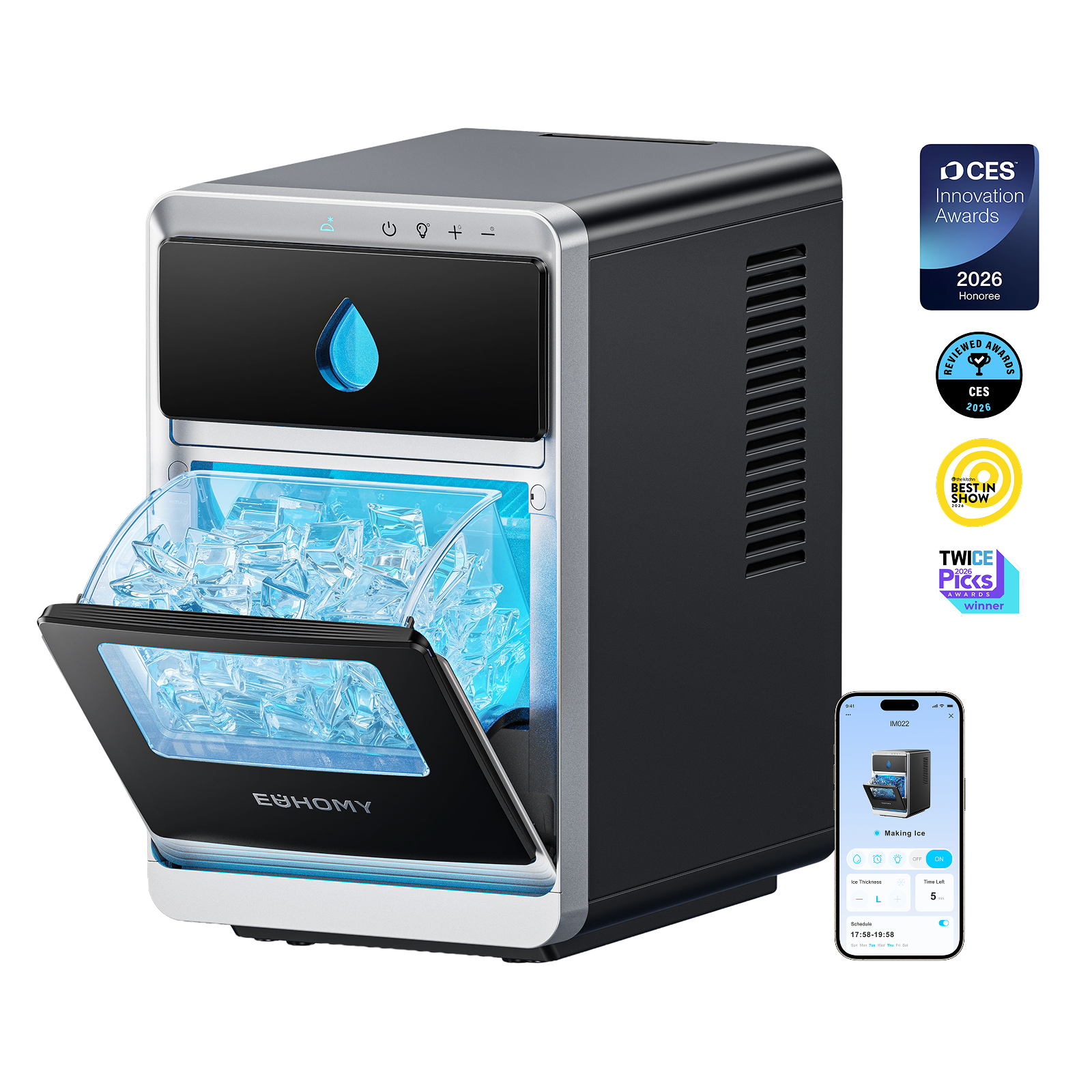 Crescent Ice Maker Luna Series by Mecila